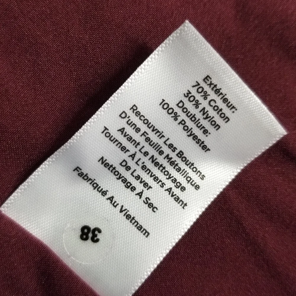 Talbots Knit Band Jacket Eggplant - Picture 6 of 16